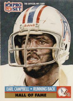 Earl Campbell Houston Oilers 1991 Pro set NFL Hall of Fame #27